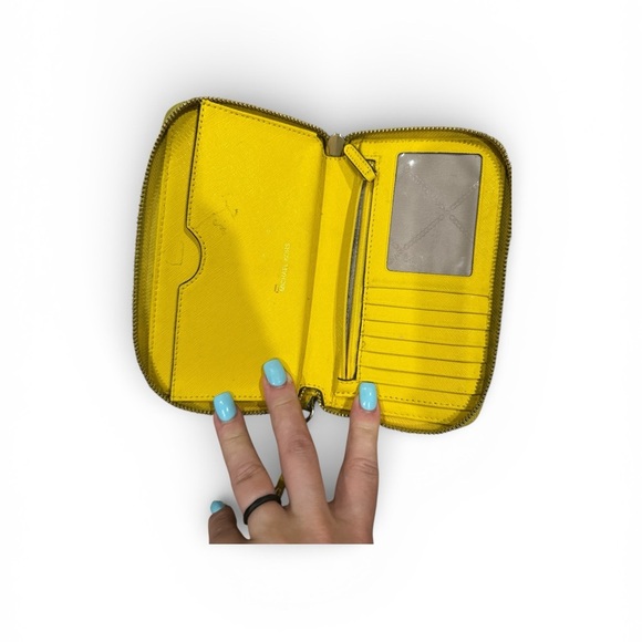 Michael Kors Yellow Leather Wallet - Picture 7 of 7